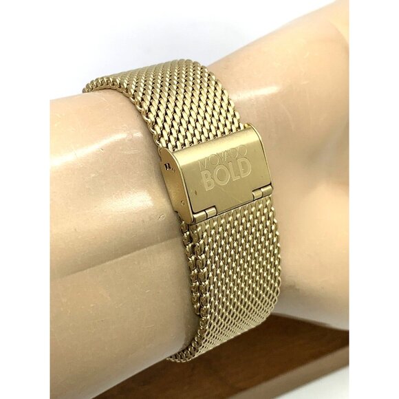 Movado Men's Watch 3600560 Bold Gold Dial Swiss Quartz Steel 40mm Mesh Band - Picture 10 of 14